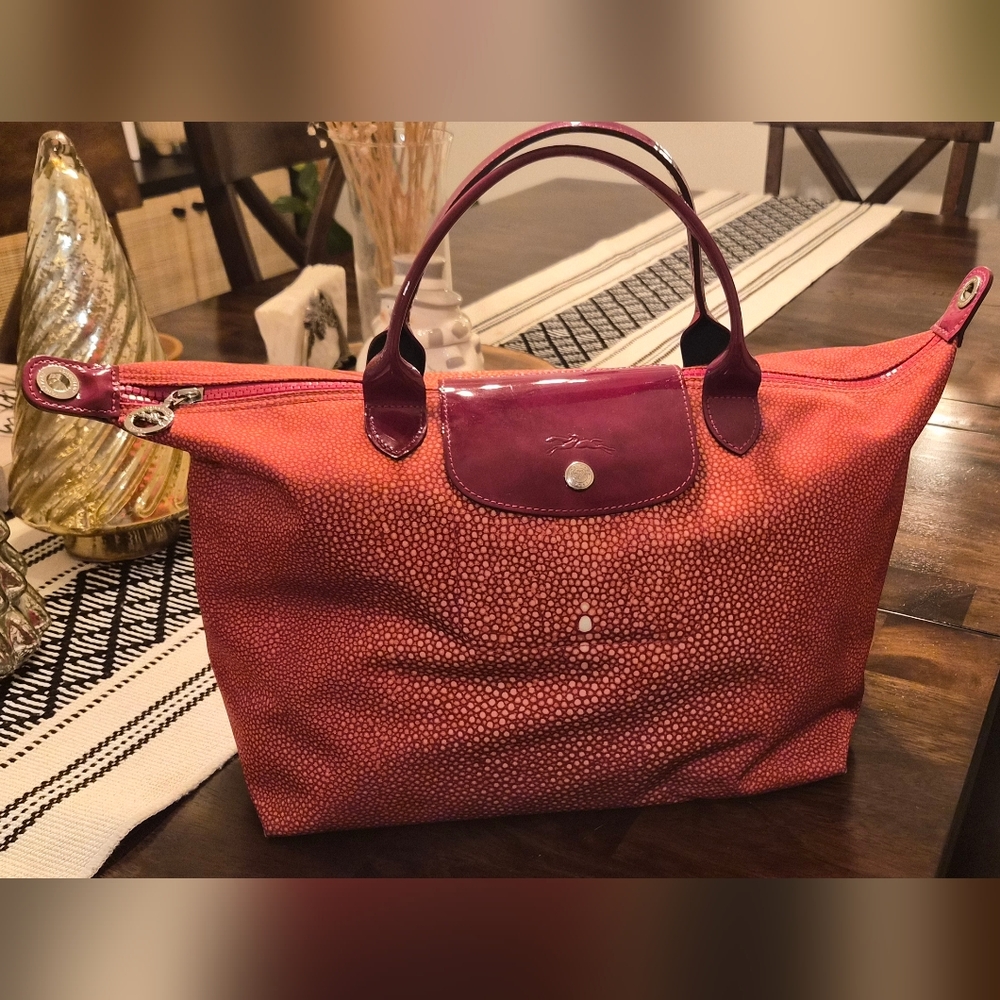 Longchamp Le Pliage Limited Edition Elegant Red - Canvas